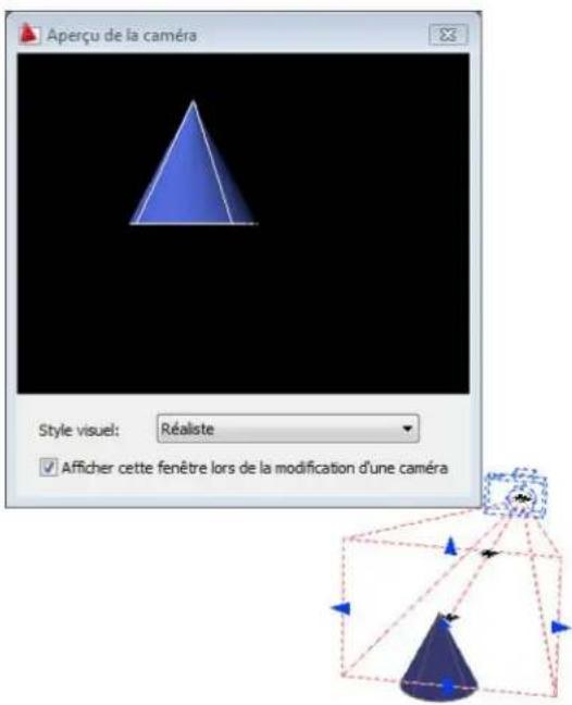 AUTODESK AutoCAD 2009 - Modification des propriétés d'une caméra - 1