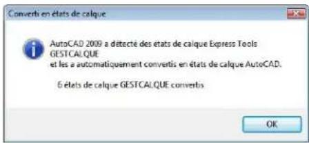 AUTODESK AutoCAD 2009 - Etats de calques issus de GESTCALQUE - 1