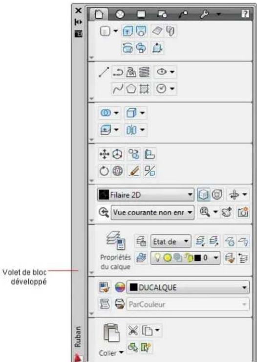AUTODESK AutoCAD 2009 - Ruban vertical - 1
