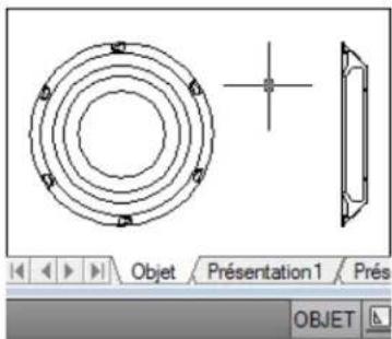 AUTODESK AutoCAD 2009 - Utilisation de l'onglet Objet - 1