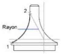 AUTODESK AutoCAD 2009 - Création d'arcs en indiquant le point de départ, l'extrémité et la direction ou le rayon - 1