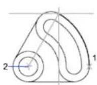 AUTODESK AutoCAD 2009 - Création d'arcs en indiquant le point de départ, le centre et l'angle - 2