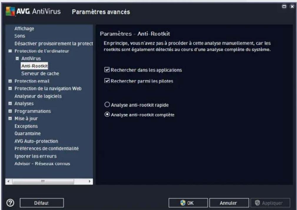 AVG AntiVirus 2016 - Modification de la configuration de l'analyse - 1