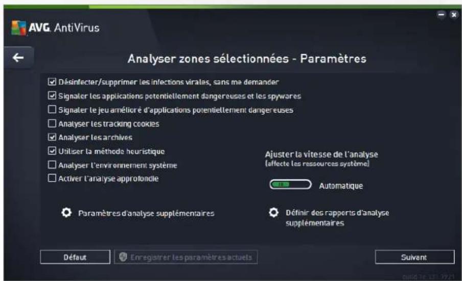 AVG AntiVirus 2016 - Modification de la configuration de l'analyse - 1