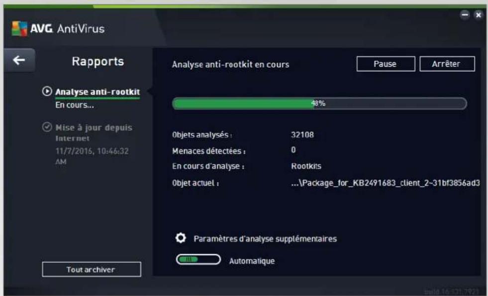 AVG AntiVirus 2016 - Lancement de l'analyse - 1