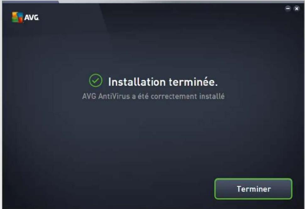 AVG AntiVirus 2016 - Installation terminée - 1