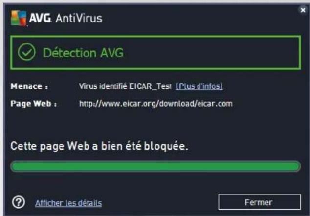 AVG AntiVirus 2016 - Résultats du Bouclier Web - 1