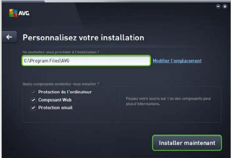 AVG AntiVirus 2016 - Personnelisez votre installation - 1