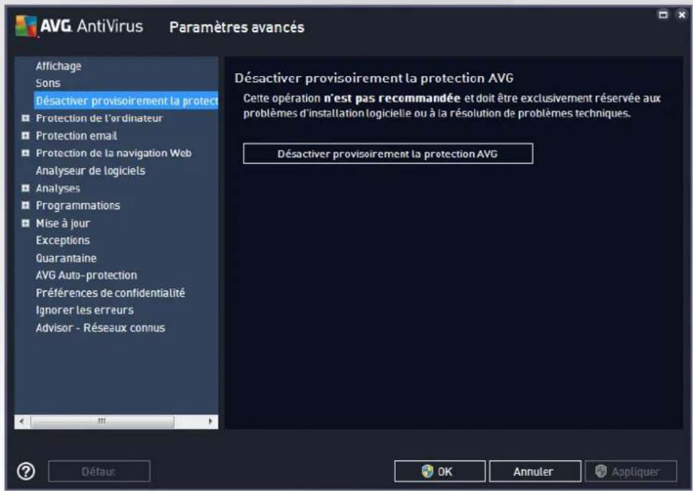 AVG AntiVirus 2016 - Désactiver provisoirement la protection AVG - 1