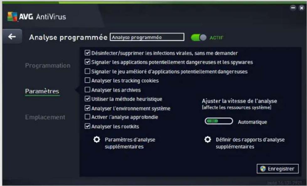 AVG AntiVirus 2016 - Paramètres - 1
