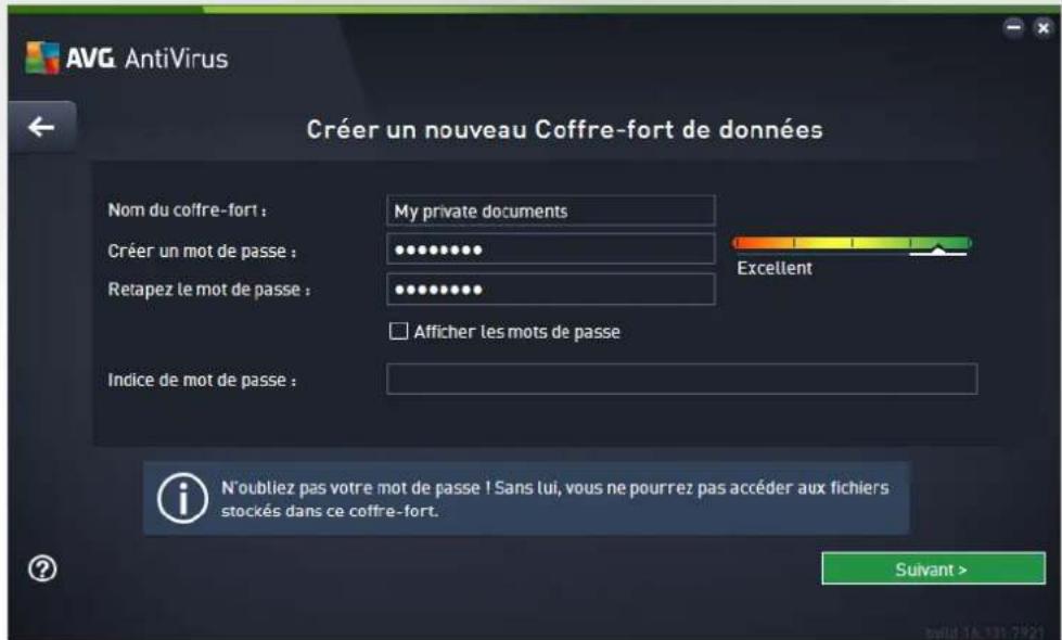 AVG AntiVirus 2016 - Comment creer voire coffre-fort de donnees - 1