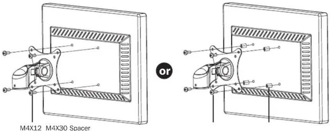Tripp Lite DDR1527SDC - Attaching VESA Plate to Display - 2