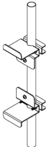 Tripp Lite PSCLAMP2 - Bride de montage pour barres d'alimentation de qualité médicale - 1