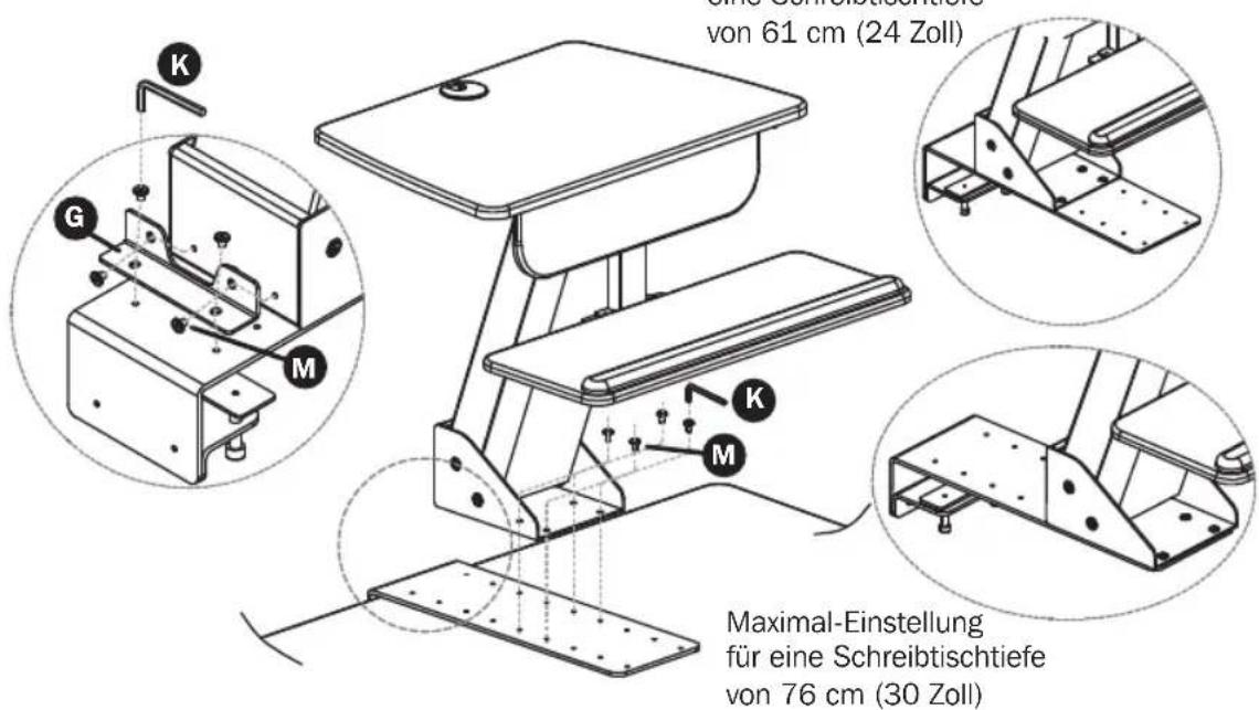 Tripp Lite WorkWise WWSSDC - Befestigen Sie die Arbeitsstations-Baugruppe an der Klemmplatte. - 2