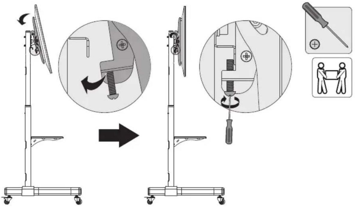 Tripp Lite DMCS3770L - Hooking the Display to the Universal Plate - 1