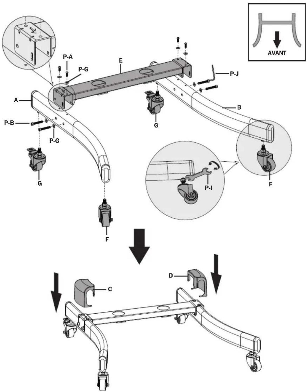 Tripp Lite DMCS3770L - Assemblage de la base - 1