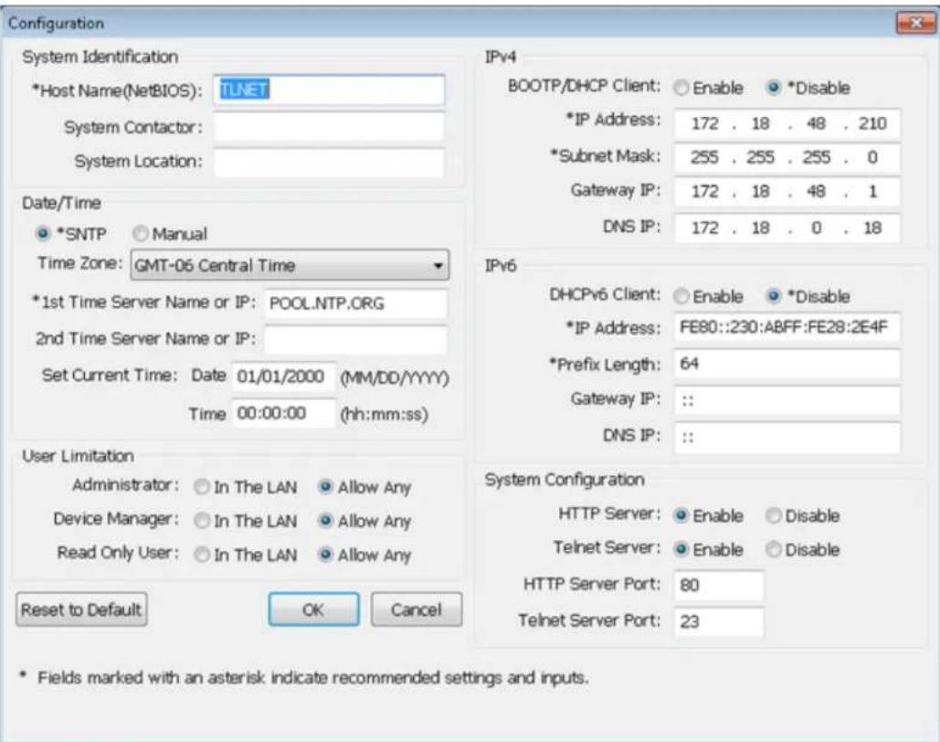 Tripp Lite SmartRack SRCOOL60KCW - Configuración de Web/ SNMP - 1
