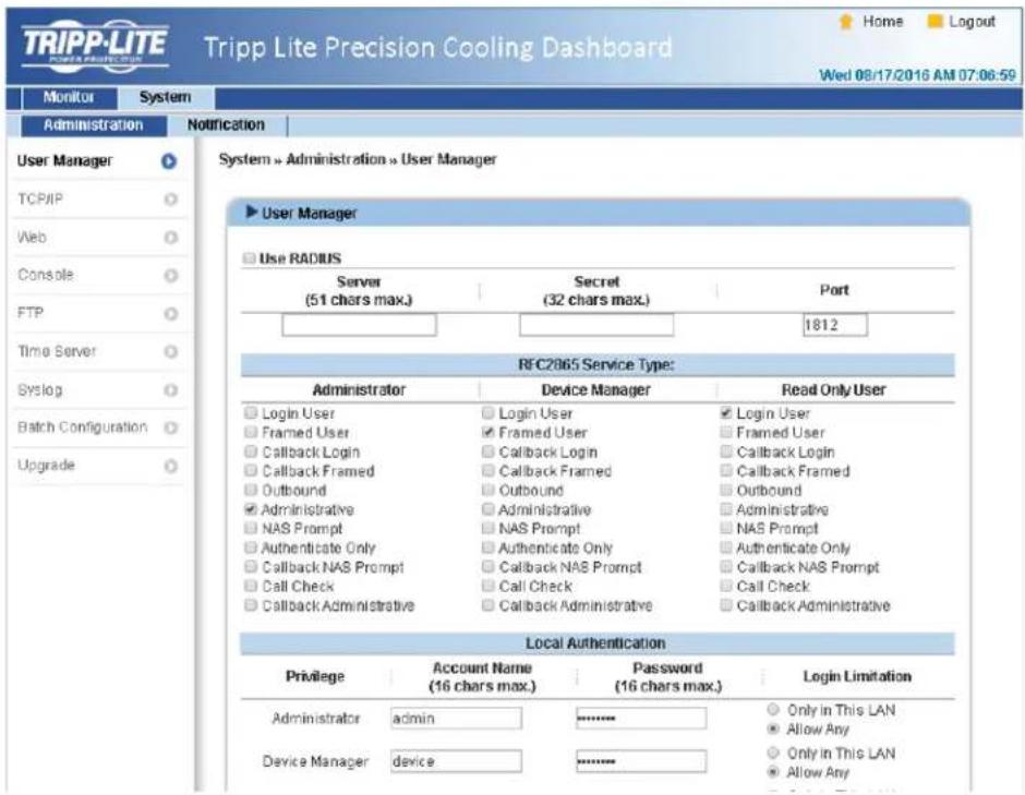 Tripp Lite SmartRack SRCOOL60KCW - User Manager - 1