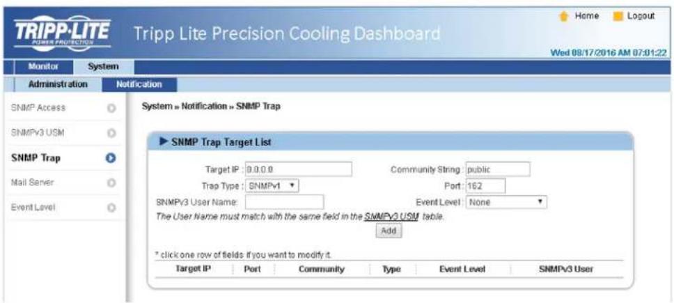 Tripp Lite SmartRack SRCOOL60KCW - Trampa SNMP - 1