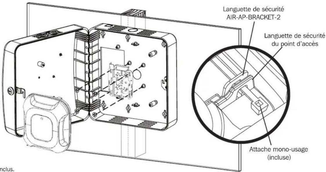 Tripp Lite EN1111 - 3a. Installation du support universel Cisco (AIR-AP-BRACKET-2)\* - 1