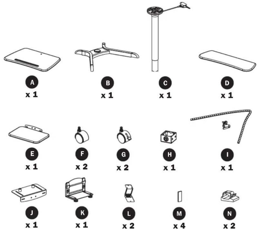 Tripp Lite WorkWise WWSSRDSTC - Liste de vérification des composants - 1