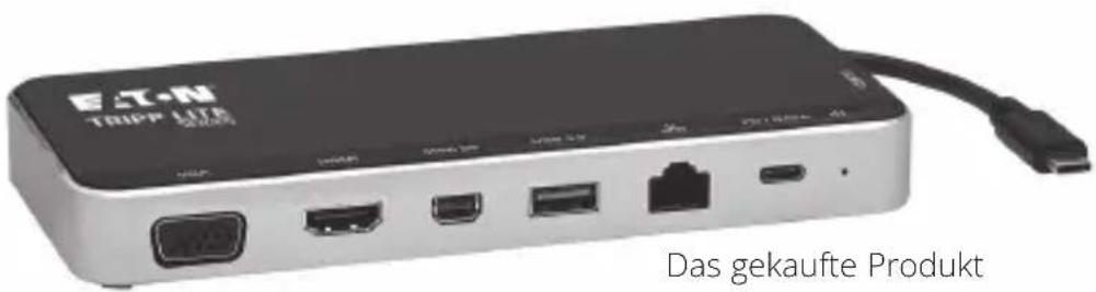 Tripp Lite U442DOCK16B - USB-C Dreifach-Display-Dockingstation - 1