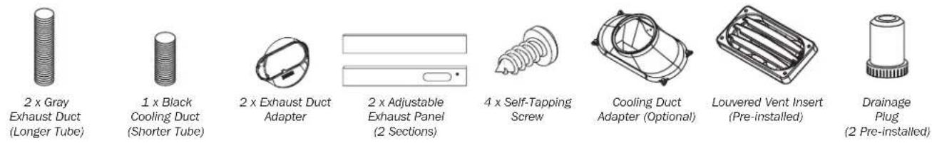 Tripp Lite SmartRack SRCOOL24K - Accessory Parts List: - 1