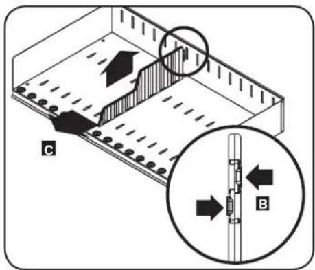 Tripp Lite CSC16USB - Ajuste de los Divisores del Estante de Almacenimiento - 2