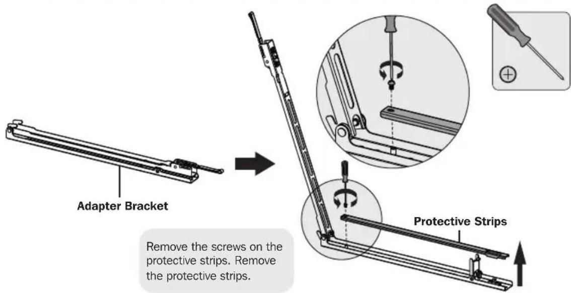 Tripp Lite DWFPSC4570M - Install Adapter Brackets - 1