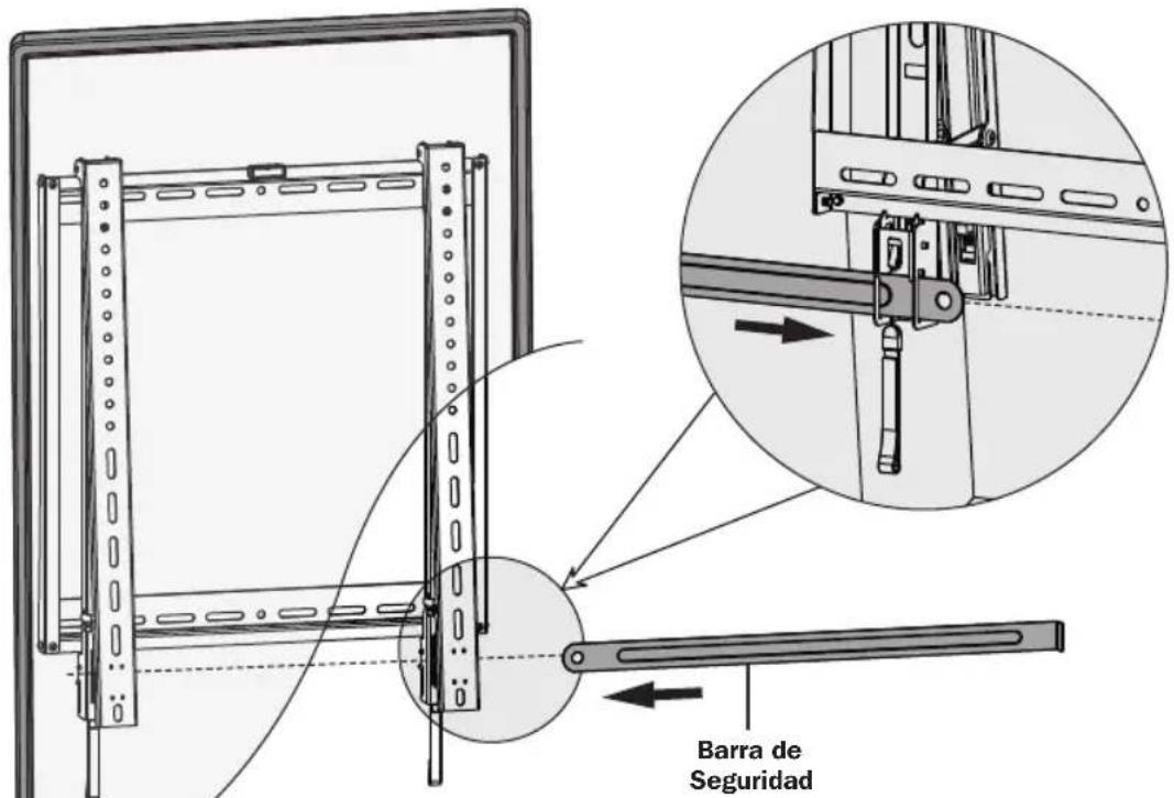 Tripp Lite DWFPSC4570M - Deslice la Barra de Seguridad a Través de los Soportes de Instalación e Instale el Candado de Combinación para Asegurarla - 1