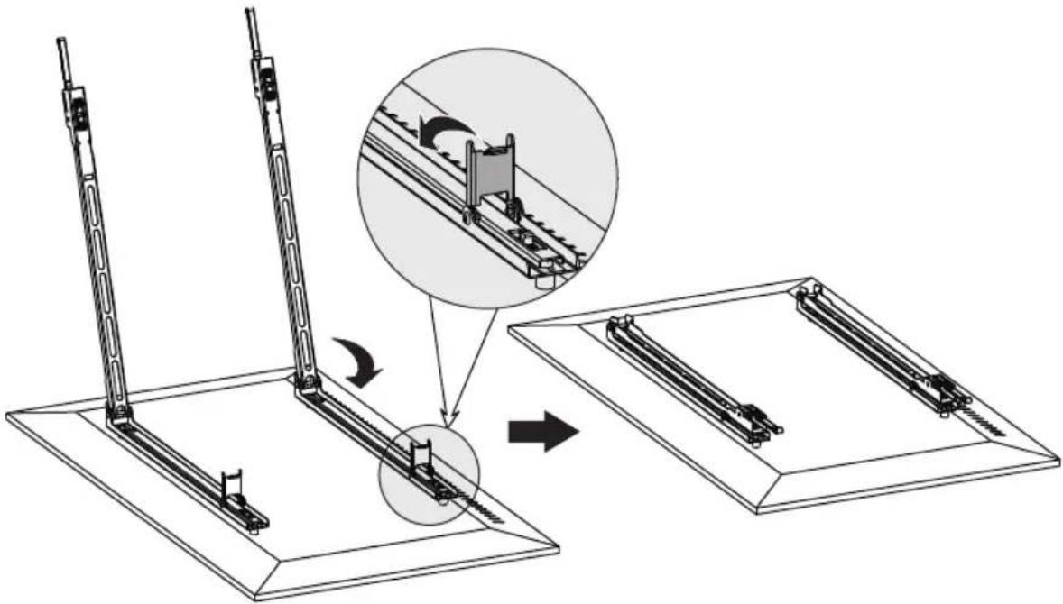 Tripp Lite DWFPSC4570M - Installer les supports d'adaptateur. - 2