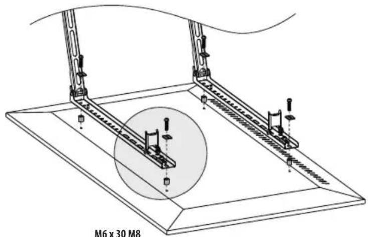 Tripp Lite DWFPSC4570M - Установка переходных кронштейнов - 1