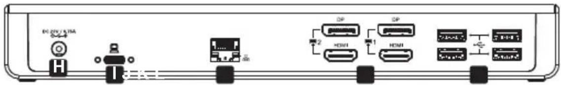 Tripp Lite U442DOCK21B - Arrière : - 1