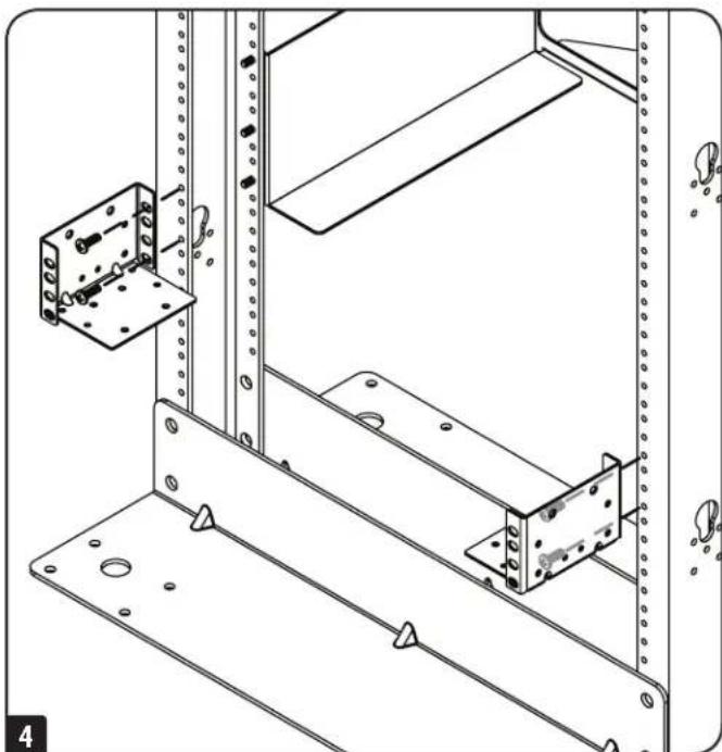 Tripp Lite SmartOnline 2POSTRMKITMB - Remove the internal batteries from the UPS before proceeding with this step. For battery removal instructions, refer to your UPS Owner's Manual. - 7