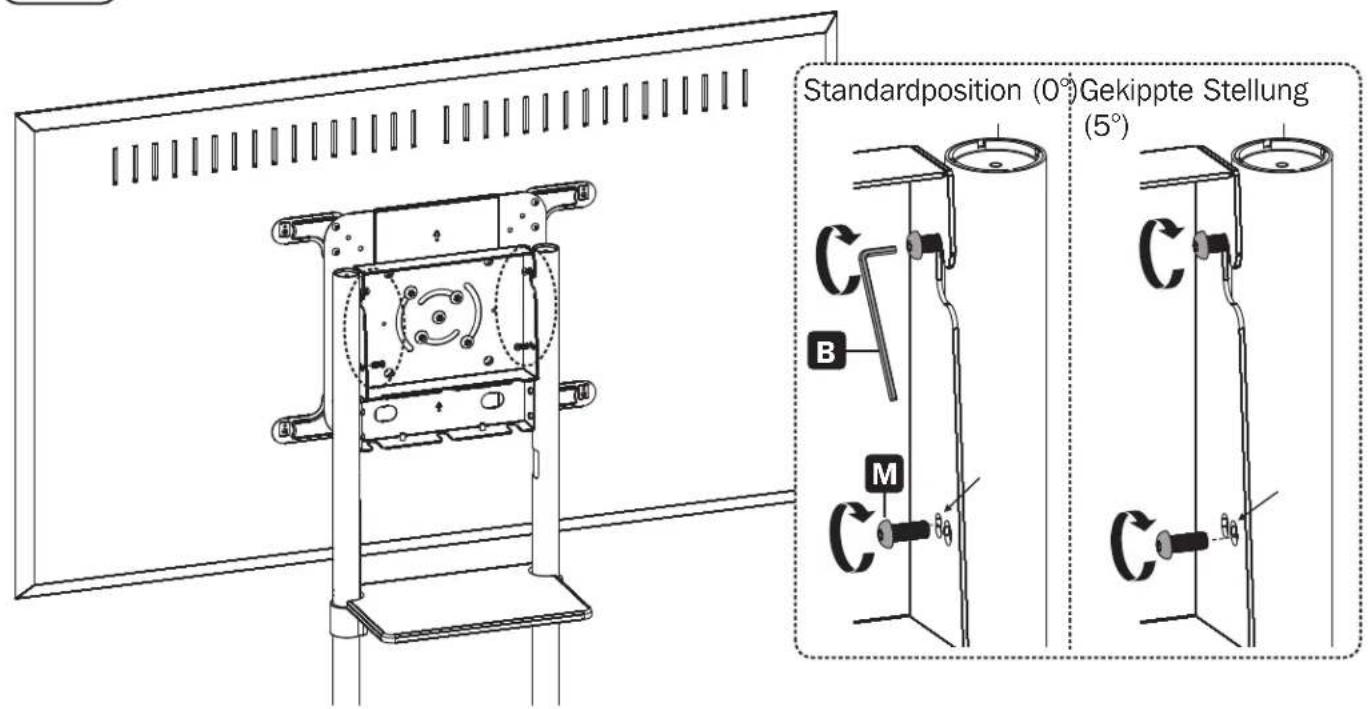 Tripp Lite DMCS3770ROT - Einstellen des Neigungswinkels des Bildschirms - 1
