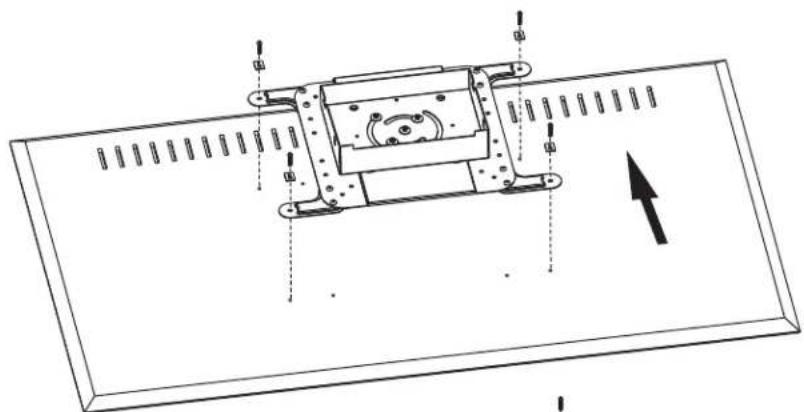 Tripp Lite DMCS3770ROT - 6B-2: Attaching the Mounting Plate to the Display - 4