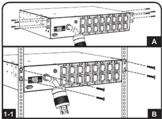 Tripp Lite PDUMH30HV - 1-1 YctaHOBka B WkaΦ BBICOTOn 2U. - 1