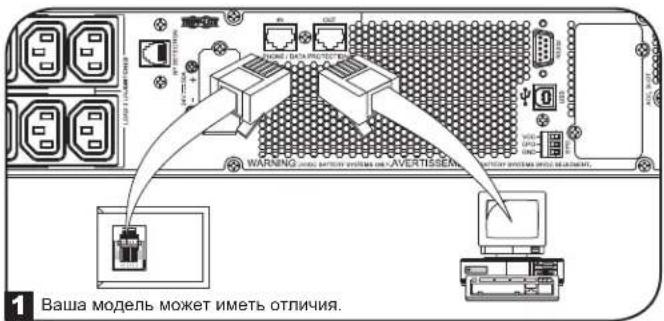 Tripp Lite SmartOnline SUINT3000LCD2U - Коммуникационные порты USB и последовательные порты RS-232 - 1