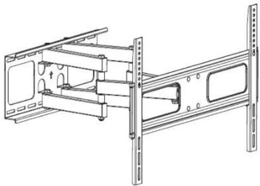 Tripp Lite DWM3780XOUT - Vollbewegliche TV-Wandhalterung für den Außenbereich - 1