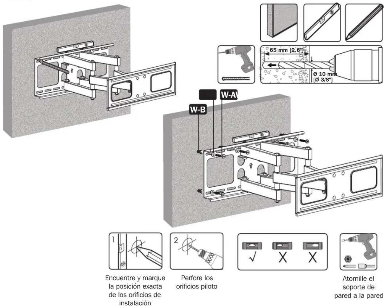 Tripp Lite DWM3780XOUT - Instalación sobre Ladrillos Sólidos o Bloques de Concreto - 1
