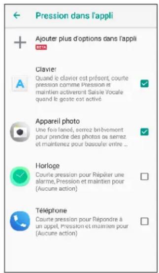HTC U12 Plus - Serrer pour effectuer des actions dans vos applis - 1