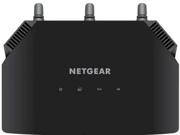 NETGEAR R6850 - Voyants et boutons sur le panneau supérieur - 1