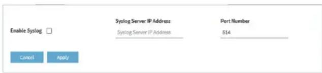 NETGEAR Nighthawk MK63S - syslog の設定を管理し、syslog 機能を有効にするには： - 1