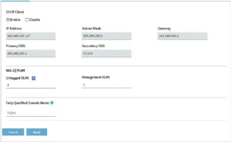 NETGEAR Nighthawk MK63S - Management > Configuration > IP > LANを選択します。 - 1