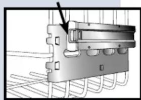 ELECTROLUX EDW5505EPS - To remove rack with tab-lock rack stops: - 1