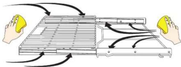 ELECTROLUX E30MC75PPS - Pour lubrifier la grille à glissière: - 1