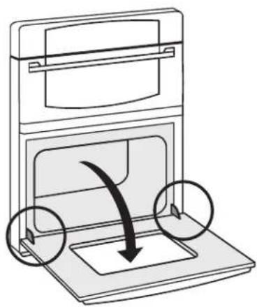 ELECTROLUX E30MC75PPS - Retrait de la porte du four - 1