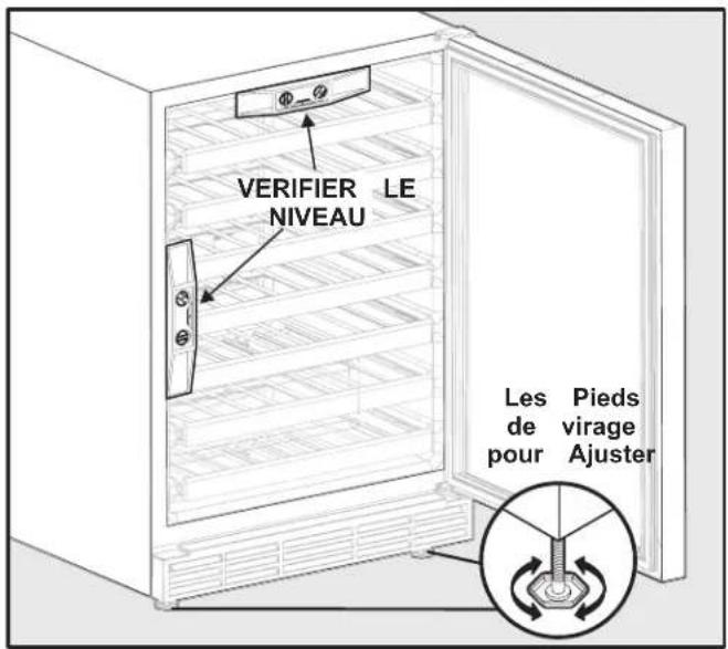 ELECTROLUX E24WC75HSS - Mettre l'appareil à niveau - 1