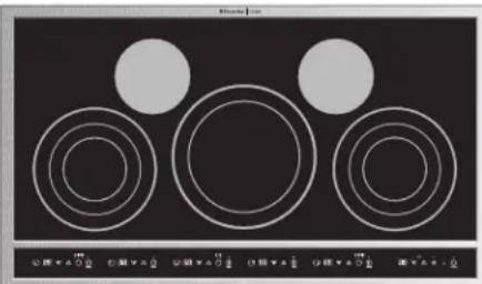 ELECTROLUX E30EC70FSS - Pour régler les éléments radiants simples - 2