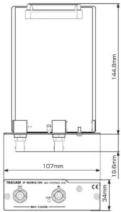 TASCAM IFMA64Ex - Dessins avec cotes - 2